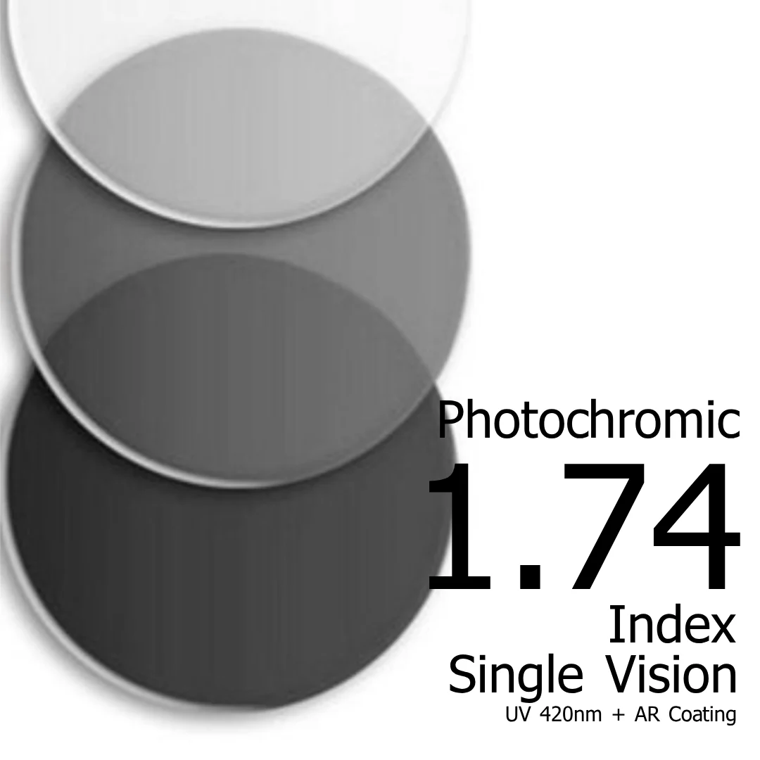 High Index 1.74 Photochromic Lens (duplicating...)
